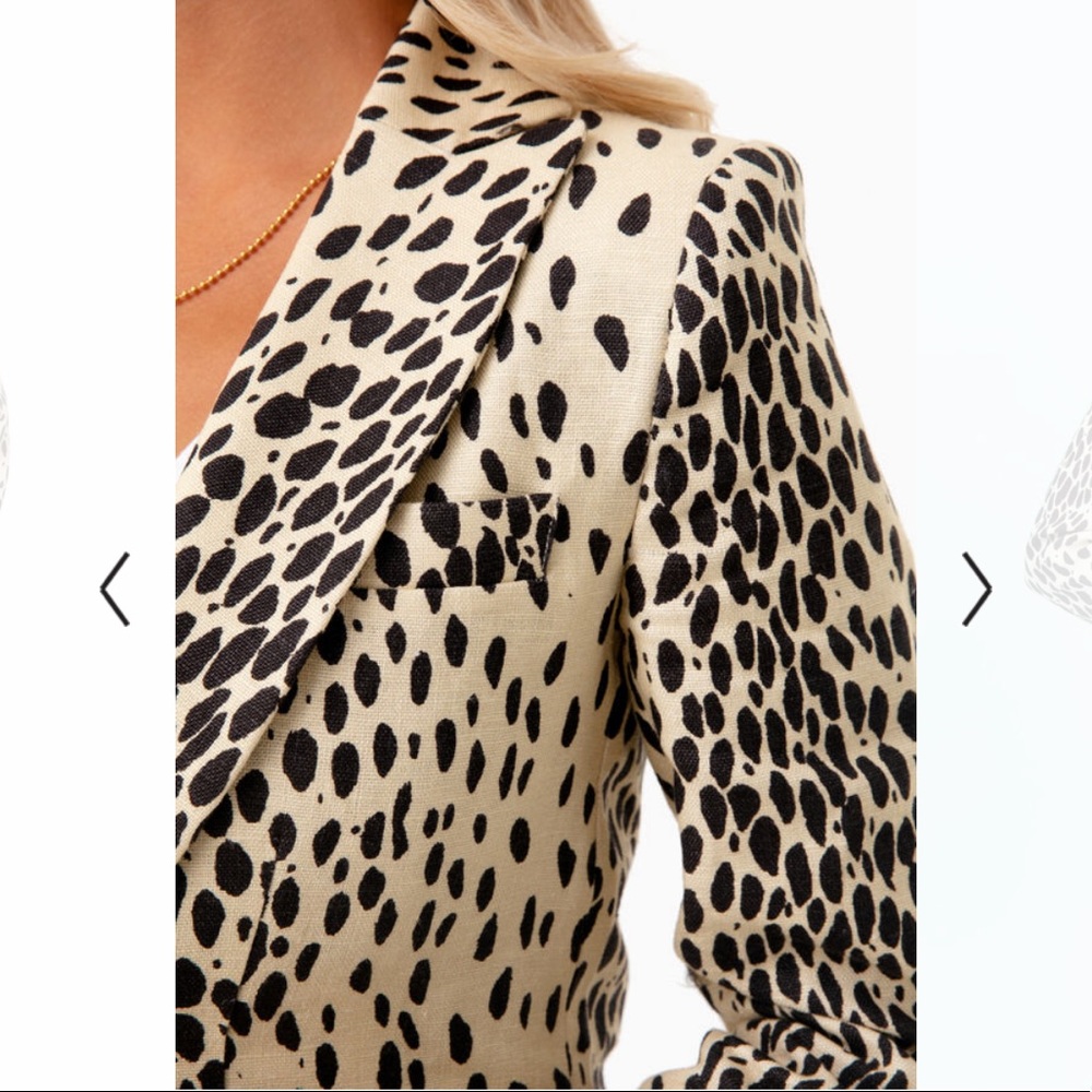 Emerson Fry Leopard Wingtip Coat, size 2, like new - Picture 7 of 8